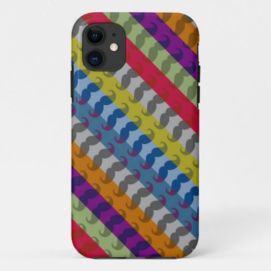 口おもしろいガーリー髭 Case-Mate iPhoneケース (裏面)