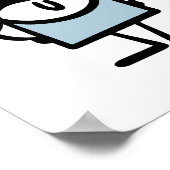 口おもしろい髭の男 ポスター (角)