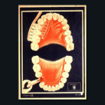 口が利かない ポスター<br><div class="desc">この口のポスターは、歯科医、大きな口、または奇妙なコレクターのための完璧な贈り物である。</div>