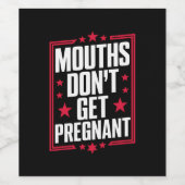 口が妊娠しない ワインラベル (シングルラベル)