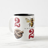 口が悪いさま ツートーンマグカップ (正面左)