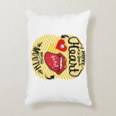 口が良い、ハートが良い アクセントクッション (正面(垂直))