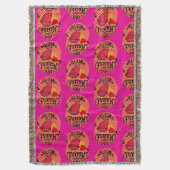 口が良い、ハートが良い スローブランケット (正面縦)