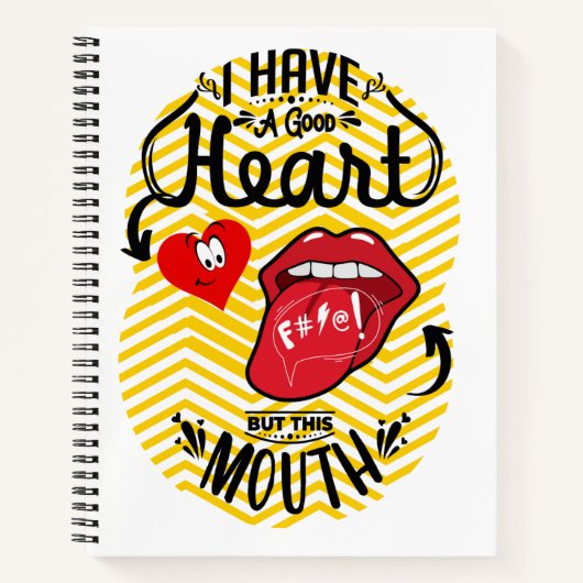 口が良い、ハートが良い ノートブック (正面)