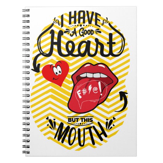 口が良い、ハートが良い ノートブック (正面)