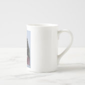 口ごもるなお茶を飲め。 ボーンチャイナマグカップ (右)