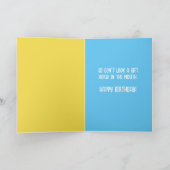 口におもしろいギフトの馬を見るな カード (内部)