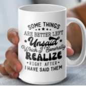 口に出さぬ方離れが好いおもしろい コーヒーマグカップ