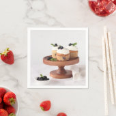 口に水を入れるマフィン スタンダードカクテルナプキン (インサイチュ)