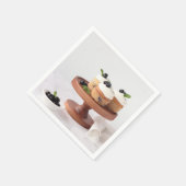 口に水を入れるマフィン スタンダードカクテルナプキン (角)