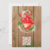 口に水を入れる熱帯果実 招待状 (裏面)