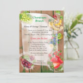 口に水を入れる熱帯果実 招待状 (スタンド正面)