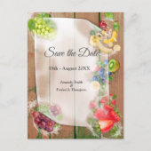 口に水を入れる熱帯果実 案内ポストカード (正面)