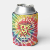 口の中にフィットネスフィットネスのピザが入っている 缶クーラー (缶正面)