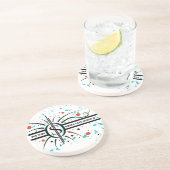 口の中に金を入れて引用文 コースター (側面)