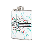 口の中に金を入れて引用文 フラスク (左)