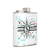 口の中に金を入れて引用文 フラスク (右)