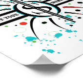 口の中に金を入れて引用文 ポスター (角)