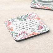 口の中の言葉にしよう- Ps 19:14 コースター (左側)