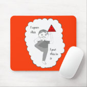 口の冗談プロダクトにあなたの足を置くこと マウスパッド (マウス)