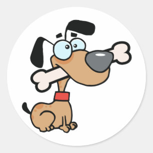 口の大きい骨を搭載する犬 ラウンドシール