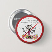 口の完全なボタン 缶バッジ (正面&裏面)