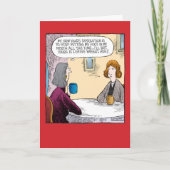 口の新年の冗談カードの足 シーズンカード (正面)