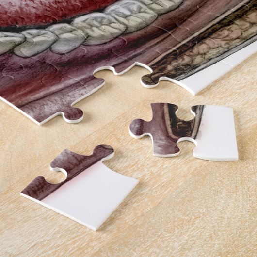 口の解剖学 ジグソーパズル (側面)