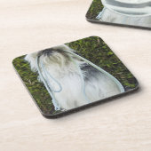 口の鎖を持つ犬 コースター (左側)