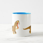 口のThylacosmilusのかわいい大きく開いたマグ ツートーンマグカップ (中央)