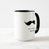 口ひげおもしろいが少し曲がった風変わりな マグカップ (正面右)