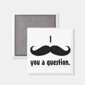 口ひげおもしろいひげ顔の髪 マグネット (正面/裏面)