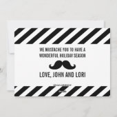 口ひげおもしろいカスタマイズ式祝日挨拶カード シーズンカード (裏面)