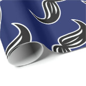 口ひげおもしろいバーバーバーショップパパ ラッピングペーパー (ロールコーナー)