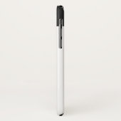 口ひげが付いているおもしろいなレトロのサングラス Case-Mate iPhoneケース (裏面/左)