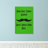 口ひげが起こる キャンバスプリント (インサイチュ (ウッドフロア))