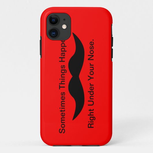 口ひげが起こる Case-Mate iPhoneケース (裏面)