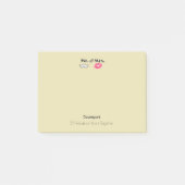 口ひげと唇そしてミセス – 記念日 ポストイット (正面)