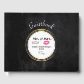 口ひげと唇とミセス・ブラック&金ゴールド結婚ズ ゲストブック (正面)