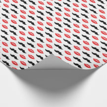 口ひげと唇の彼と彼女結婚のパターン