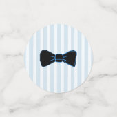 口ひげと弓ネクタイ男の子の赤ちゃんシャワー紙吹雪 コンフェッティ (スモール正面)