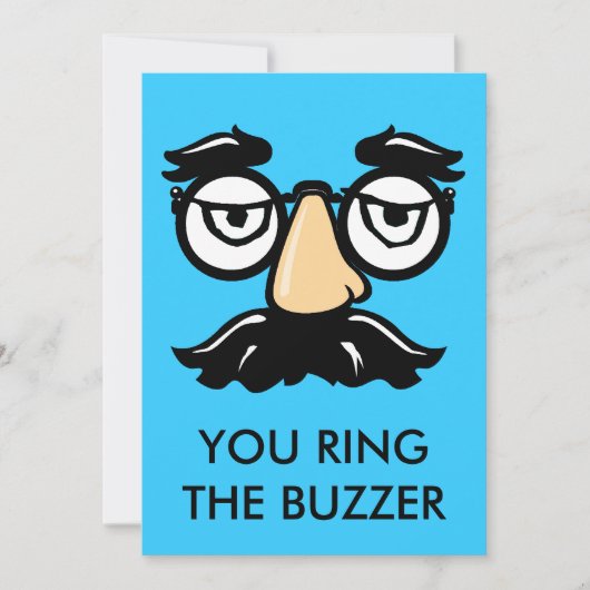 口ひげと目のメガネ、ブザーをリン、追加文字 (正面)