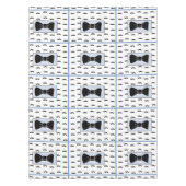 口ひげと蝶ネクタイのテーブルクロス テーブルクロス (正面)