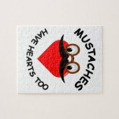 口ひげにもハート ジグソーパズル (横)