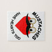 口ひげにもハート ジグソーパズル (横)