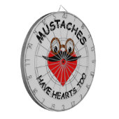 口ひげにもハート ダーツボード (正面左)