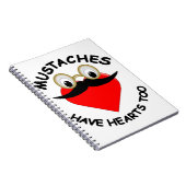 口ひげにもハート ノートブック (右側)