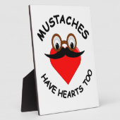 口ひげにもハート フォトプラーク (側面)