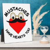 口ひげにもハート フォトプラーク (側面)