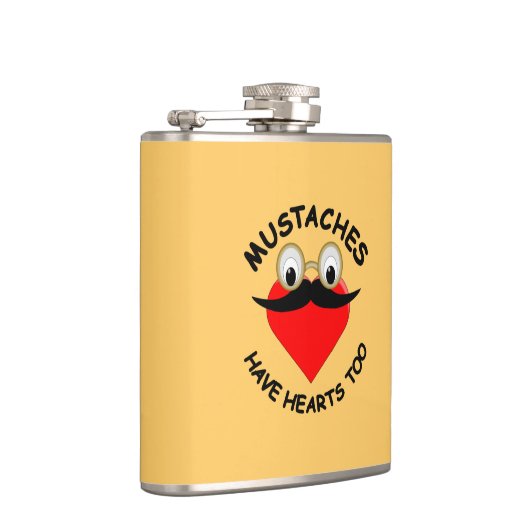 口ひげにもハート フラスク (右)